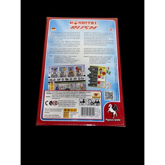 Hospital Rush Board Game By Pegasus Spiele New Sealed Box - Picture 2 of 2